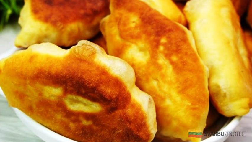 Шустрое тесто для пирожков на кефире: получаются пышные, при жарке не впитывают масло