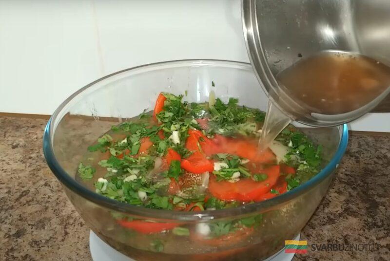 Маринованные баклажаны с перцем. Обалденная закуска: оторваться невозможно