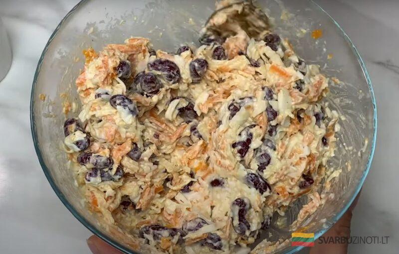 Беру банку фасоли и готовлю вкусный салат за 5 минут. Рецепт из простых продуктов