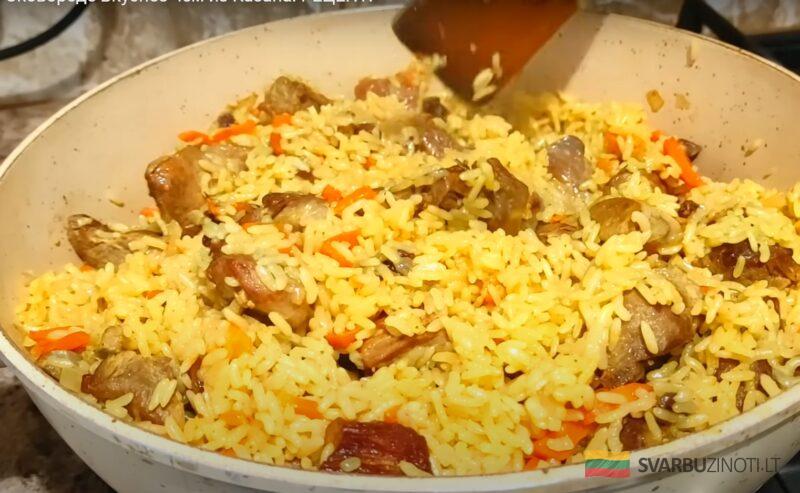 По этому рецепту плов может приготовить каждый. Ароматный плов на сковороде