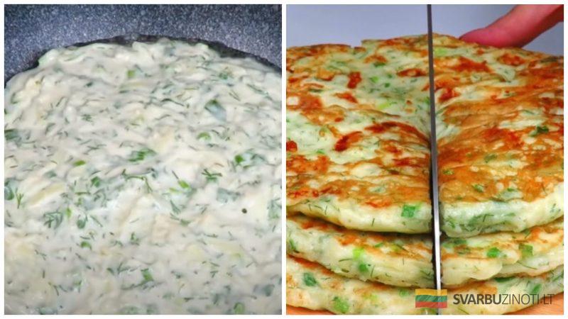 Сырные лепешки за 10 минут. Вкусный завтрак - быстрые хачапури