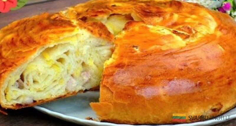 Все смешали и в духовку. Нереально вкусный пирог с картофелем и мясом