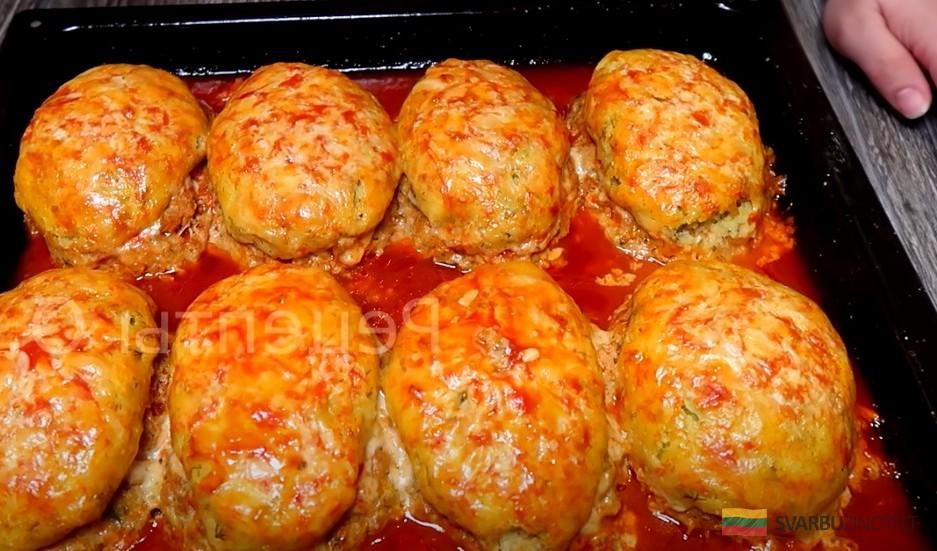 Котлеты-лодочки с картофелем. Сытный и вкусный обед или ужин для всей семьи