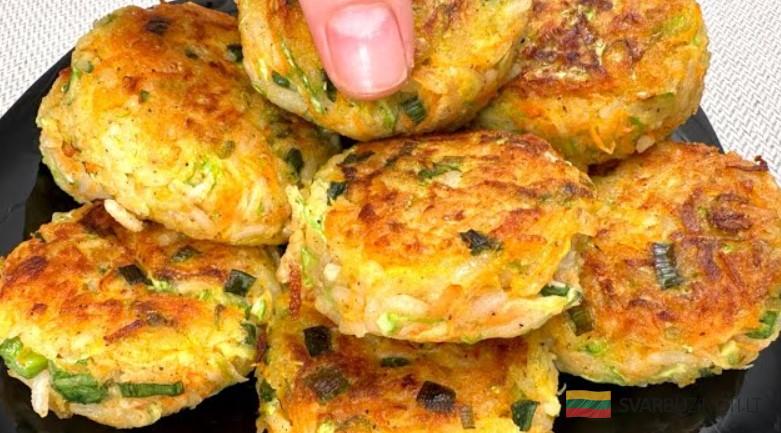 Кабачки с рисом вкуснее мяса. Простой рецепт: нежные и сочные котлетки
