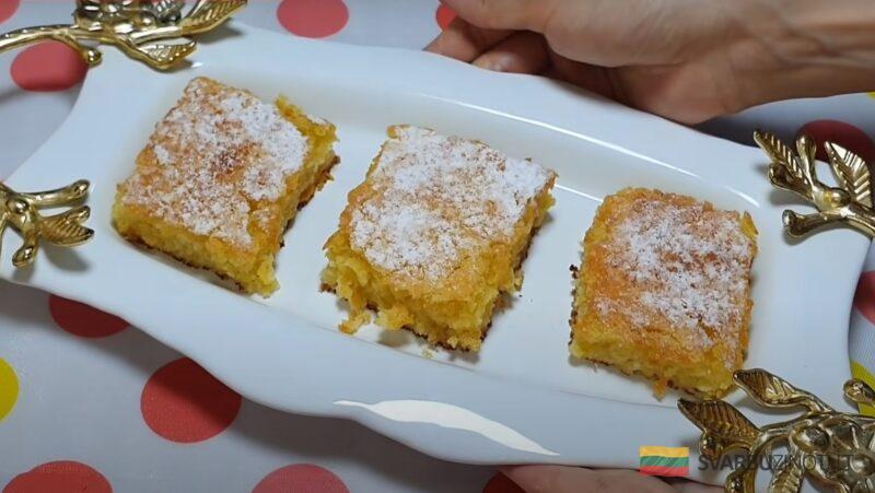 Просто добавляю тыкву в манку. Самый удачный рецепт тыквенного пирога: никто не верит, что можно приготовить так просто
