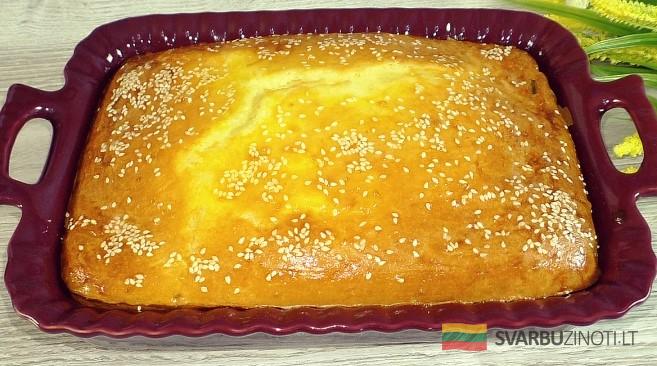 Бабушка из деревни научила готовить вкусный заливной пирог вместо пирожков (по другому теперь и готовить не хочется)