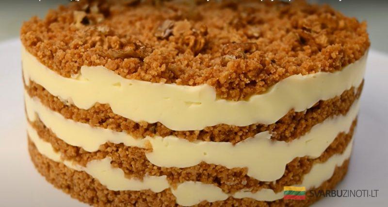 Нежный торт без духовки и печенья за 5 Минут! Тает во рту: просто и вкусно!