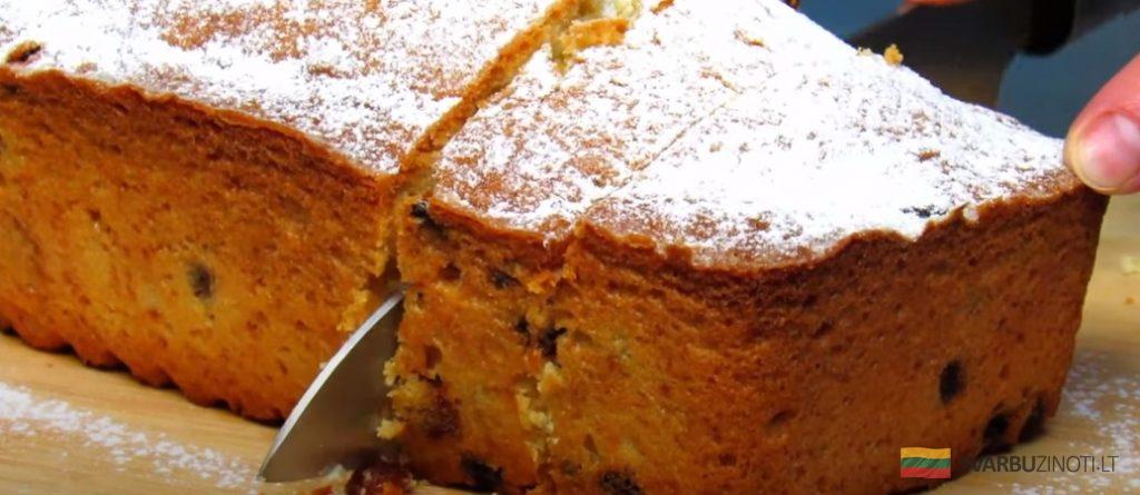 Простые продукты, но кекс с изюмом всегда получится. Вкусный и невероятно нежный