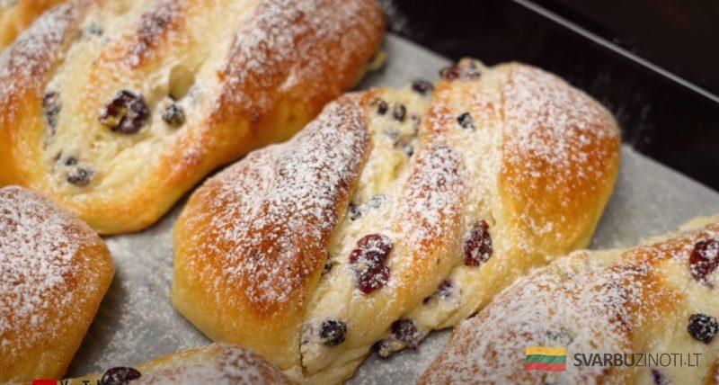 Творожное облачко! Мягкие пышные булочки «витушки» с начинкой
