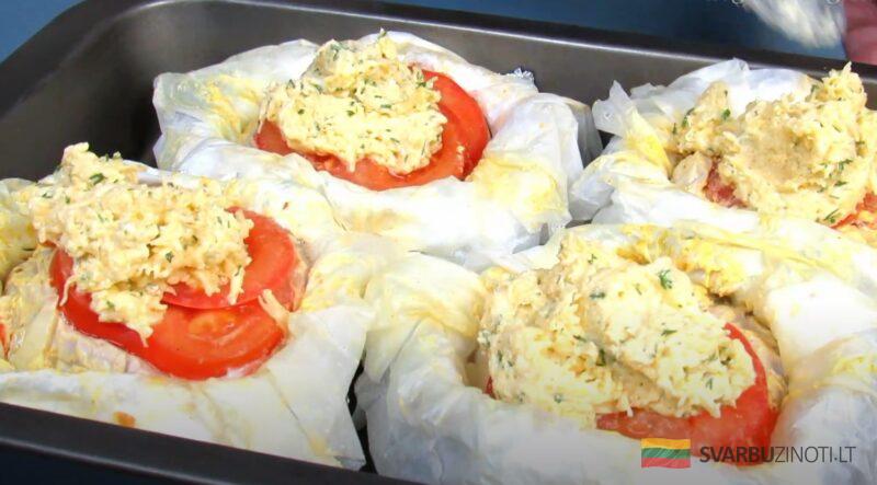 Просто завернула все в фольгу и в духовку. Вкусный вариант необычного ужина