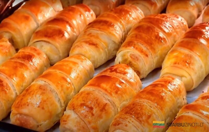 Когда денег нет, а до зарплаты далеко. Очень красивая и вкусная выпечка: нежные пирожки рогалики