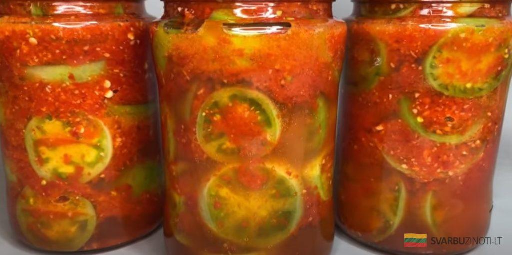 Этот рецепт зеленых помидор выпрашивают все. Вкуснейшие зеленые помидоры на зиму