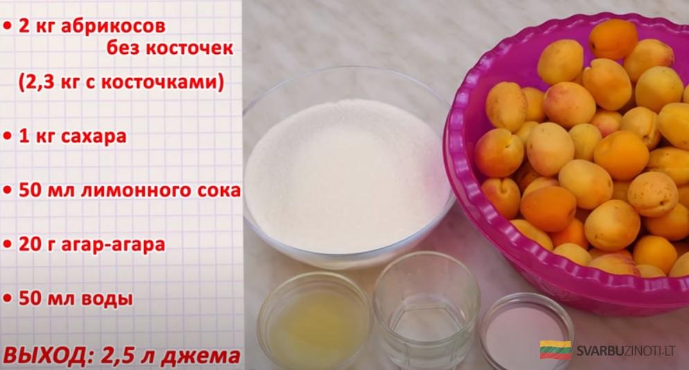 Абрикосовый джем с агар-агаром на зиму. Быстрый джем из абрикосов