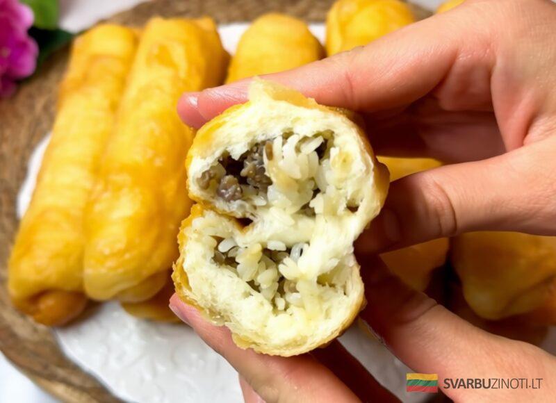 Турецкие хрустящие жареные пирожки с мясом. Простой и вкусный рецепт!