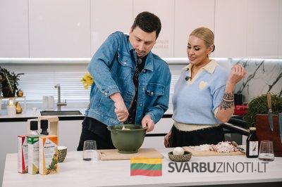 Laidos filmavimo akimirka