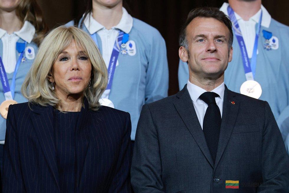 Emmanuel Macron, Brigitte Macron | EPA nuotr.