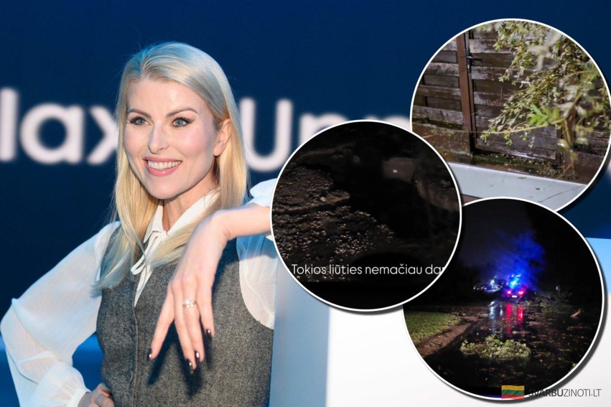 Stipri audra pažeidė R. Mikelkevičiūtės namų stogą