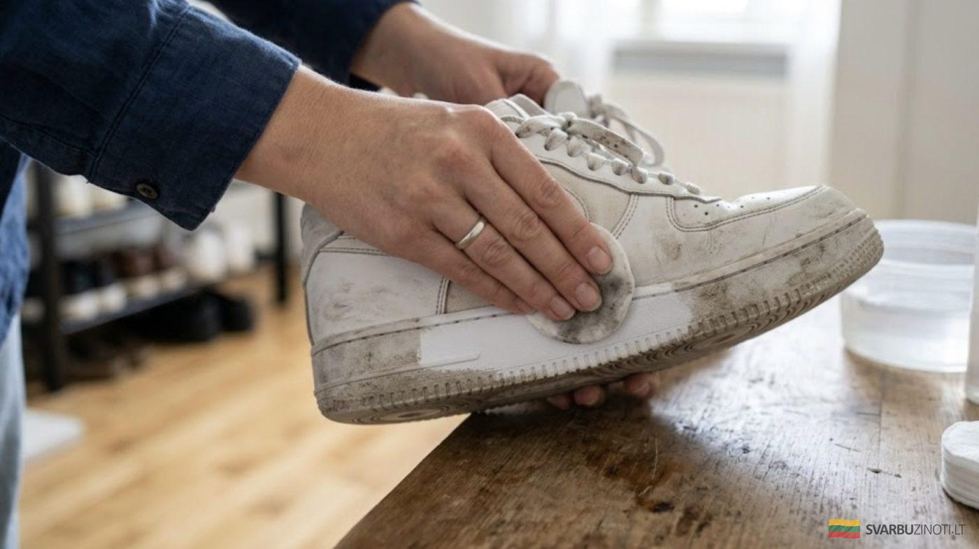 Kaip efektyviai išbalinti baltą avalynę: praktiški patarimai su naminiais ingredientais