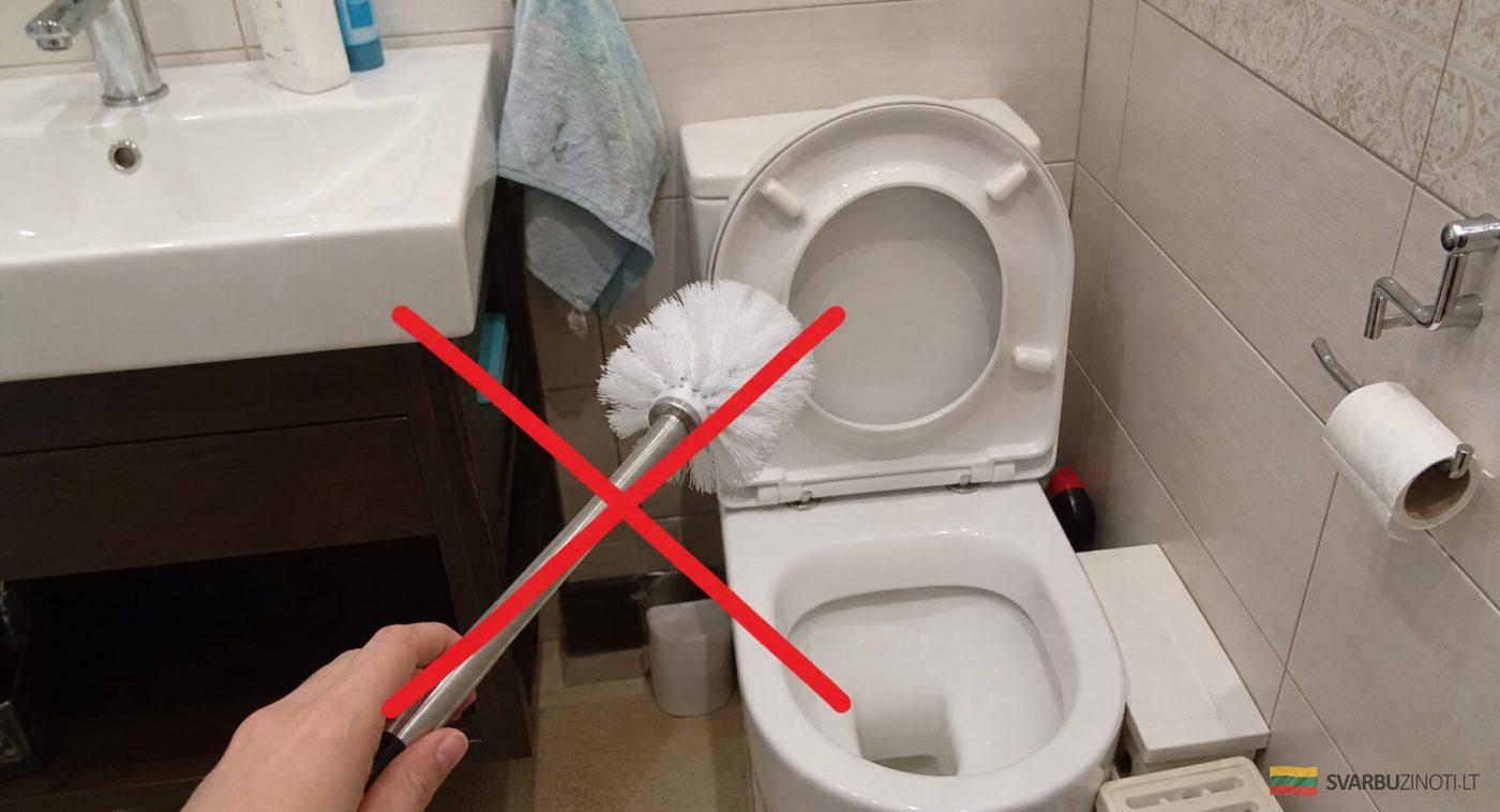 Kaip efektyviai išvalyti tualeto pakabą be šepetėlio: patikrintas valymo triukas