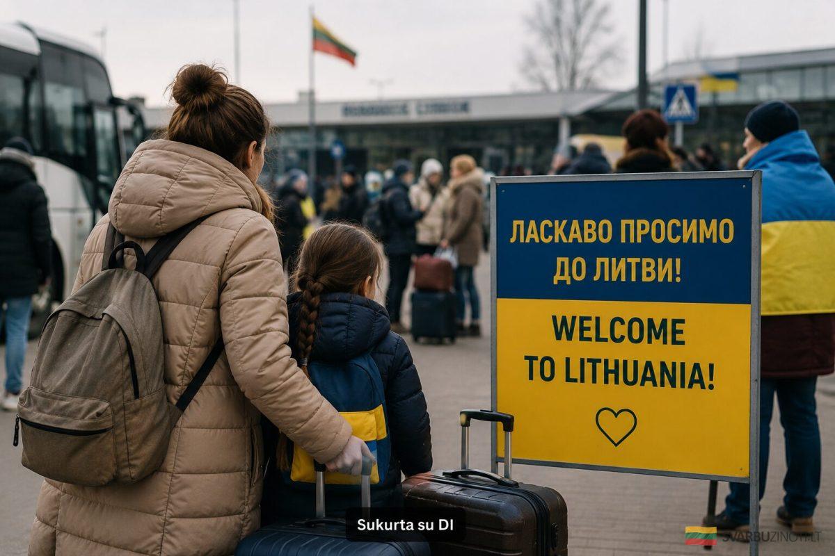 Lietuva skiria papildomus 12,2 mln. eurų paramai Ukrainos karo pabėgėliams ir integracijai