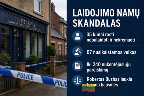 Didžiausias Anglijos laidojimo sektoriaus skandalas: 35 nepalaidoti kūnai ir svetimi pelenai artimiesiems